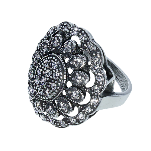 Ring Art Nouveau Chrystals