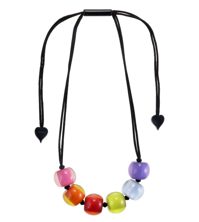 Zsiska Colorful Beads Necklace 6 kralen