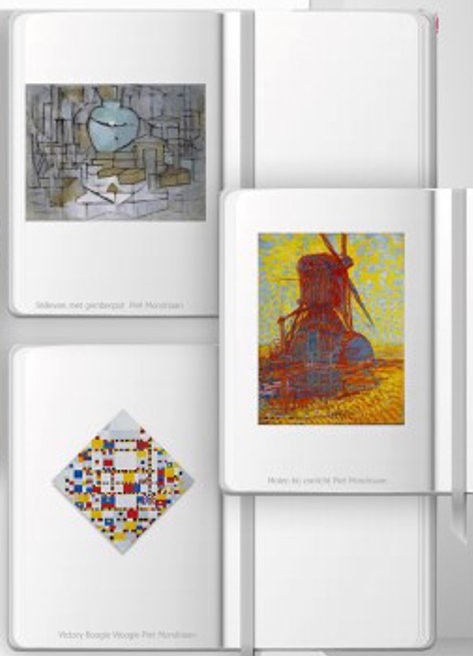 Kunst Lux Notitieboek Mondriaan 100 afbeeldingen