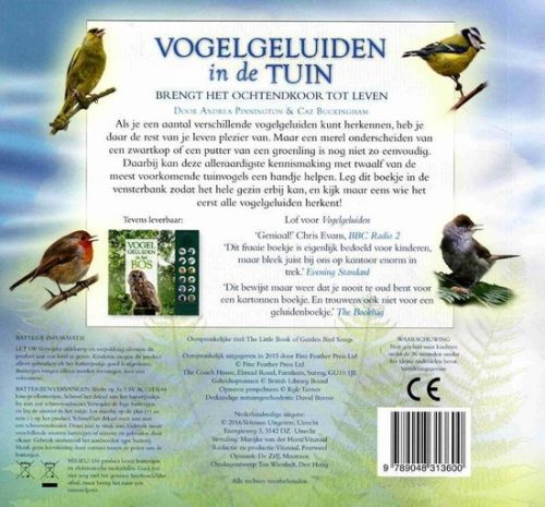 Geluidboek Vogelgeluiden in de Tuin