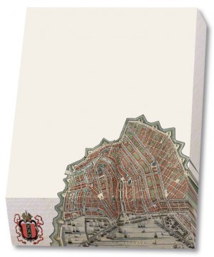 Noteblock NBH204 Kaart Amsterdam Blaeu