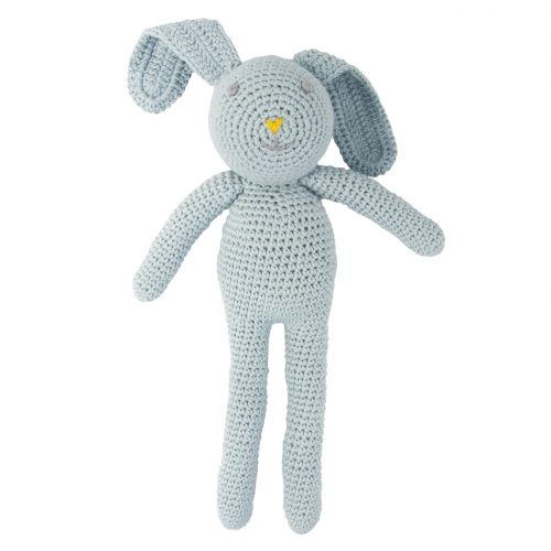 Crochet Bunny Hazel Grey/Blue | Gehaakt Konijn Grijs/Blauw