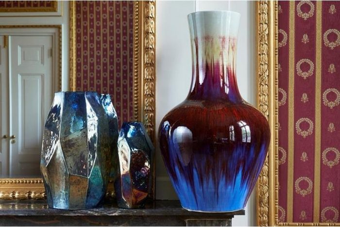 Vase Graphic Luster Multicolor L| Pols Potten*
