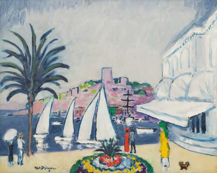Kees van Dongen: Gezicht op het casino in Cannes