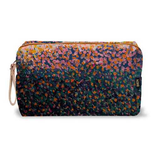 Large Pouch Soft Touch Dotted Pattern