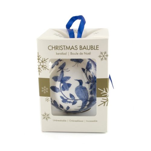 Kerstbal Delfs Blauw (Onbreekbaar)