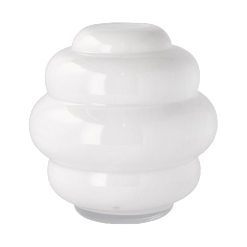 Vase Buble White Glass 25 x 27,5 cm*