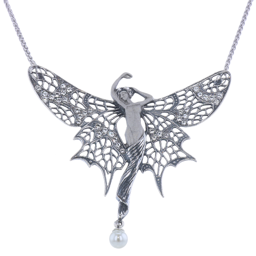 Necklace Art Nouveau Frosted Look 65238