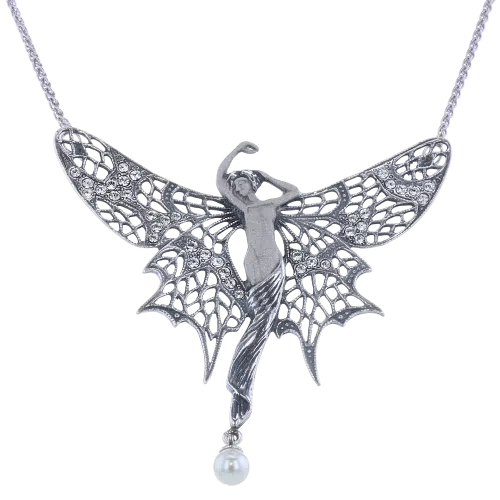 Necklace Art Nouveau Frosted Look 65238