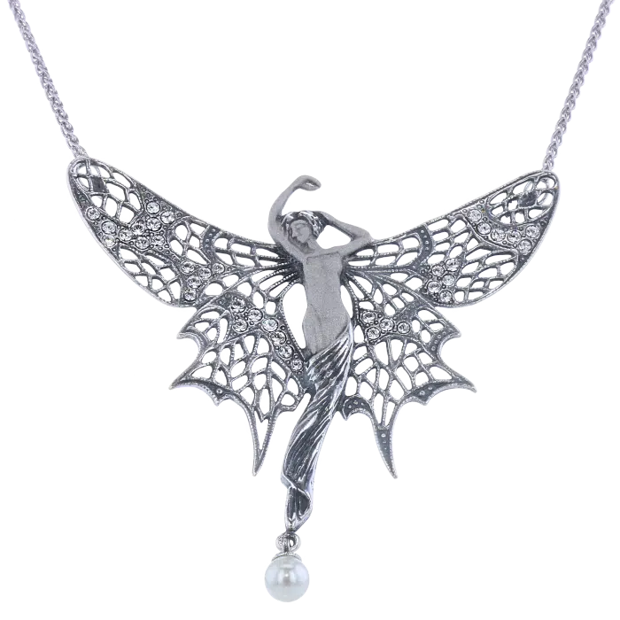 Necklace Art Nouveau Frosted Look 65238