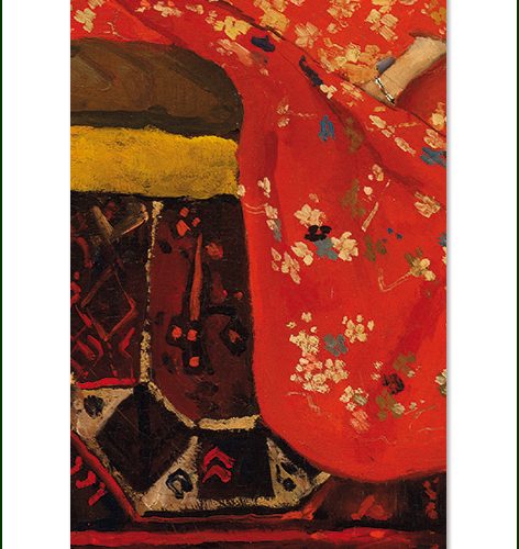 BM688 Boekenlegger | Anna, meisje in rode kimono