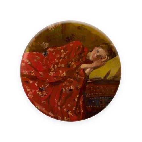 Spiegeltje, Meisje in Rode Kimono, Breitner