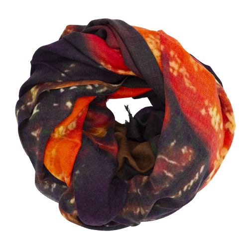 4514 Sjaal Breitner Red Kimono | Wool Silk