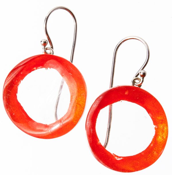 Halos Earring 1 kraal (S) | Oranje