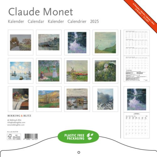 Maandkalender Claude Monet 2025