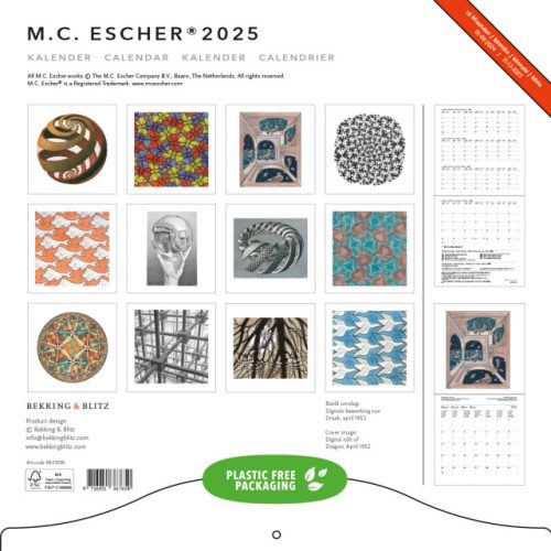 MC Escher Maandkalender 2025