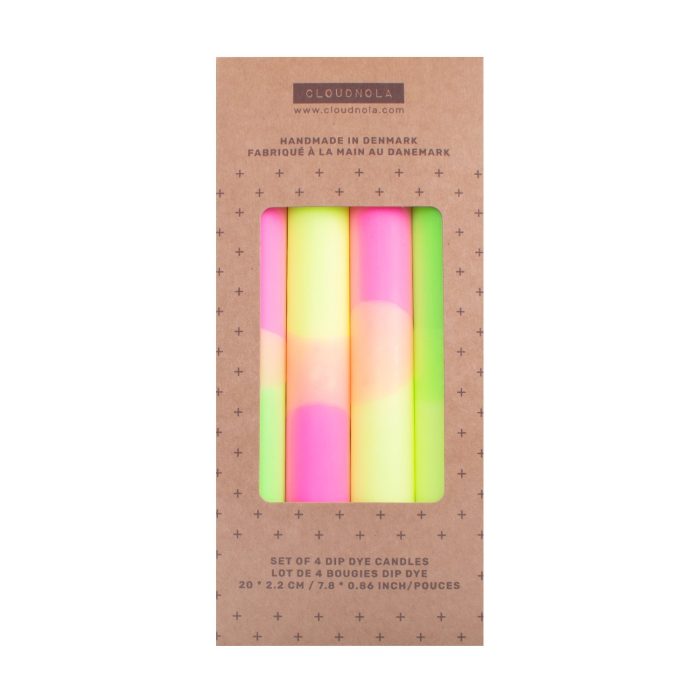 Dip Dye Candle | 20 CM set of 4 | 2077