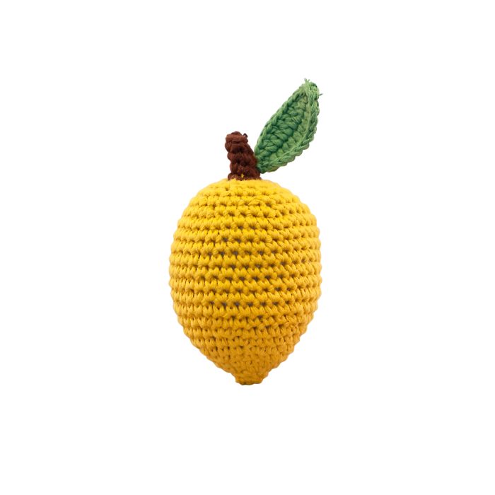 Crochet Rattles Fruit Aardbei