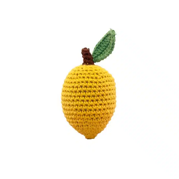 Crochet Rattles Fruit Aardbei
