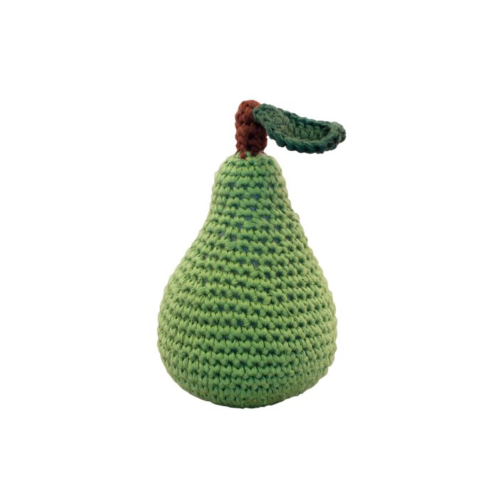 Crochet Rattles Fruit Aardbei