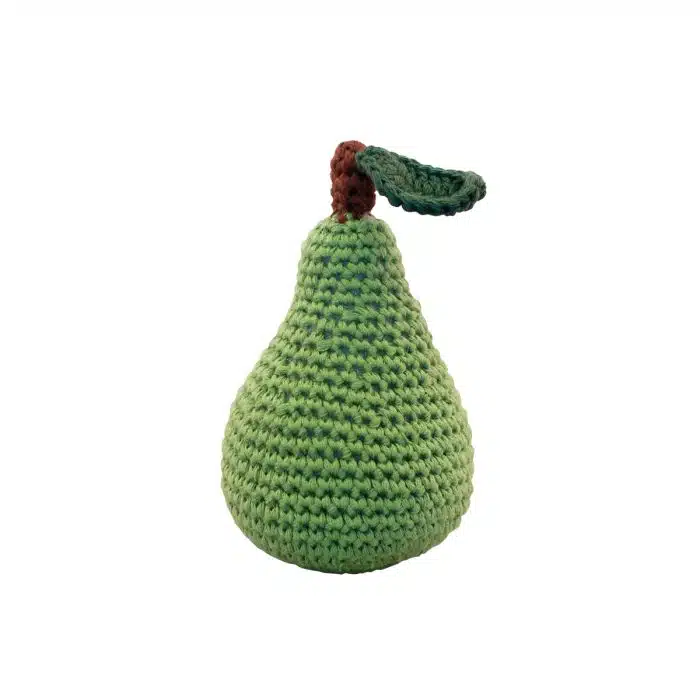 Crochet Rattles Fruit Aardbei