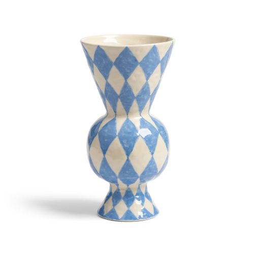 Vase Rhombic blue *