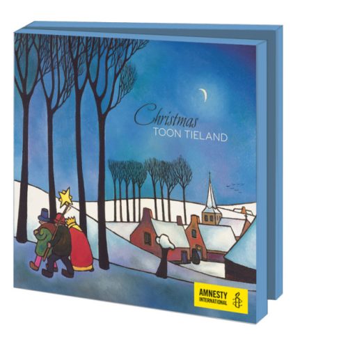 WMC1280 Kaartenmapje met env, vierkant: Christmas, Toon Tieland