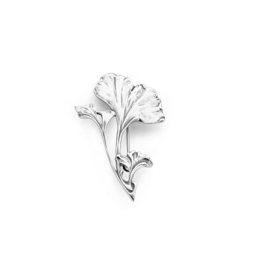 Art Nouveau Broche | Ginkgoblad