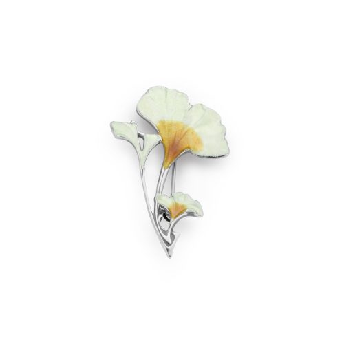 Art Nouveau Broche | Ginkgoblad