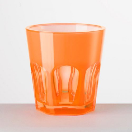 Waterglas synthetisch kristal | oranje