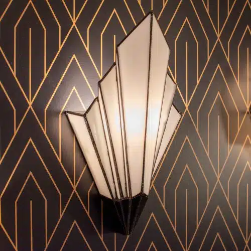French Art Deco Tiffany Wandlamp