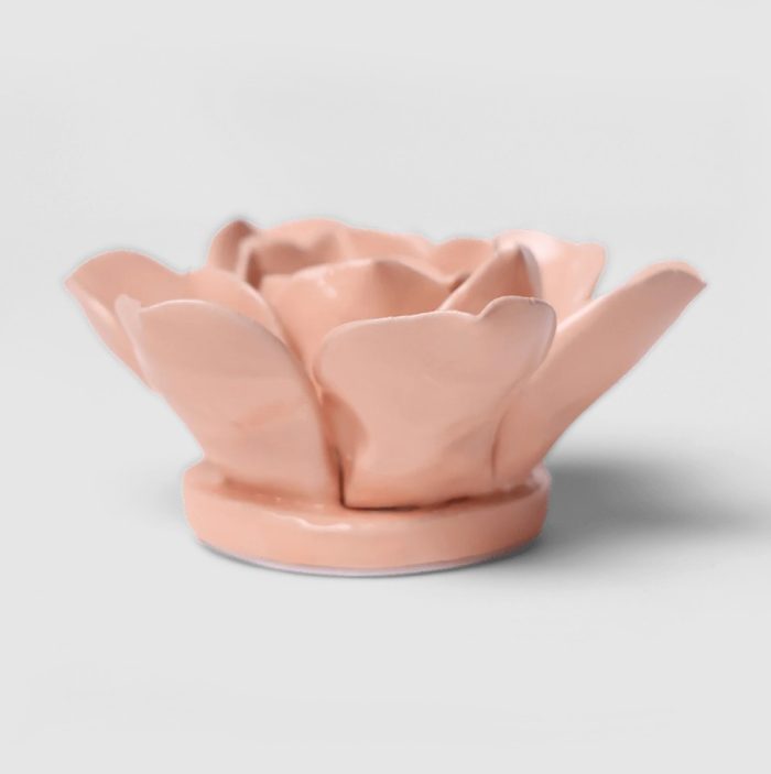 Keramische bloem | Roze