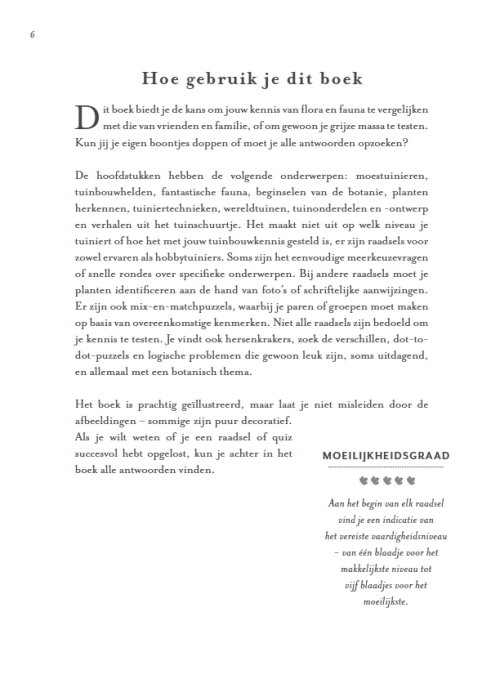 Botanisch Puzzelboek