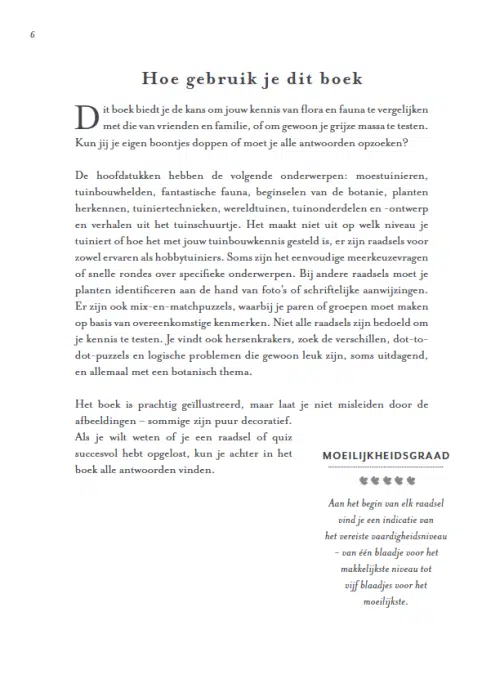 Botanisch Puzzelboek
