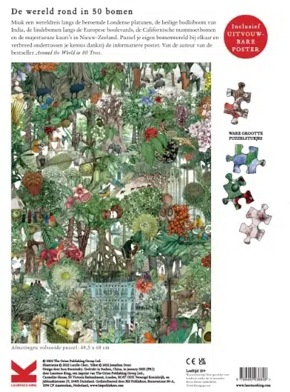 De wereld rond in 50 bomen | Legpuzzel