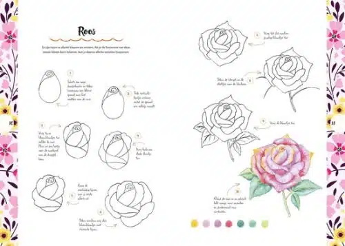 Bloemen tekenen in 10 stappen