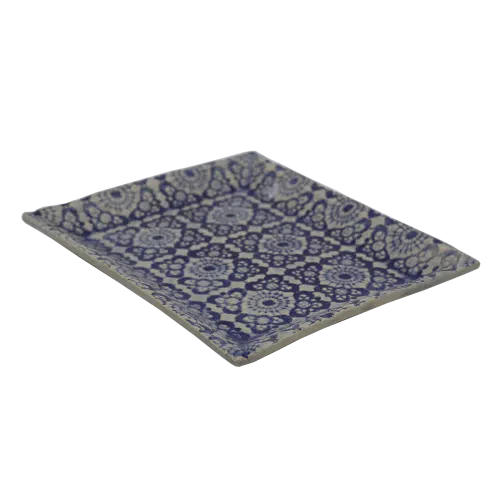 Serveerschaal breed | Delft Blue
