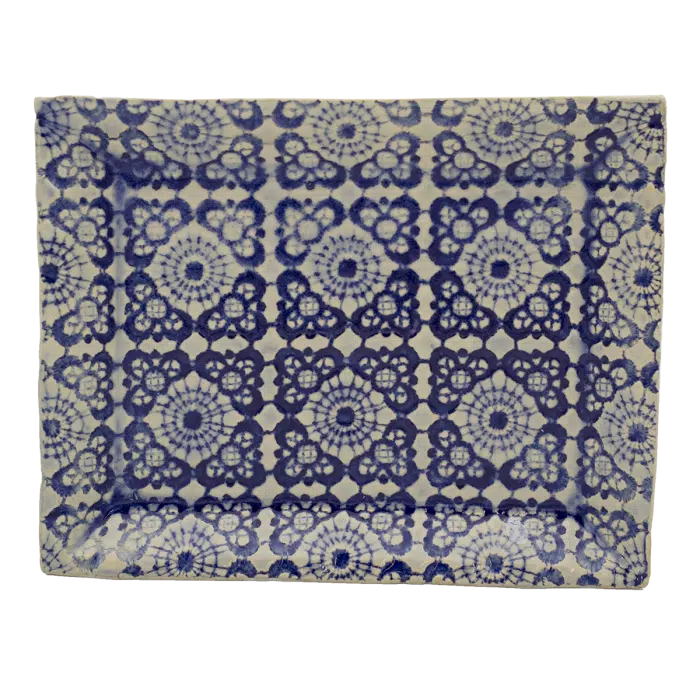 Serveerschaal breed | Delft Blue