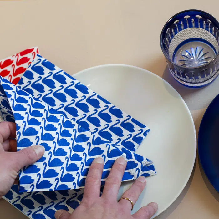 Singer Servetten | Blauw