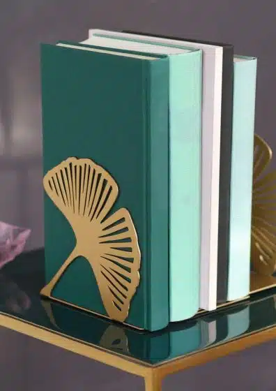 Boekensteun Ginkgo | Goud