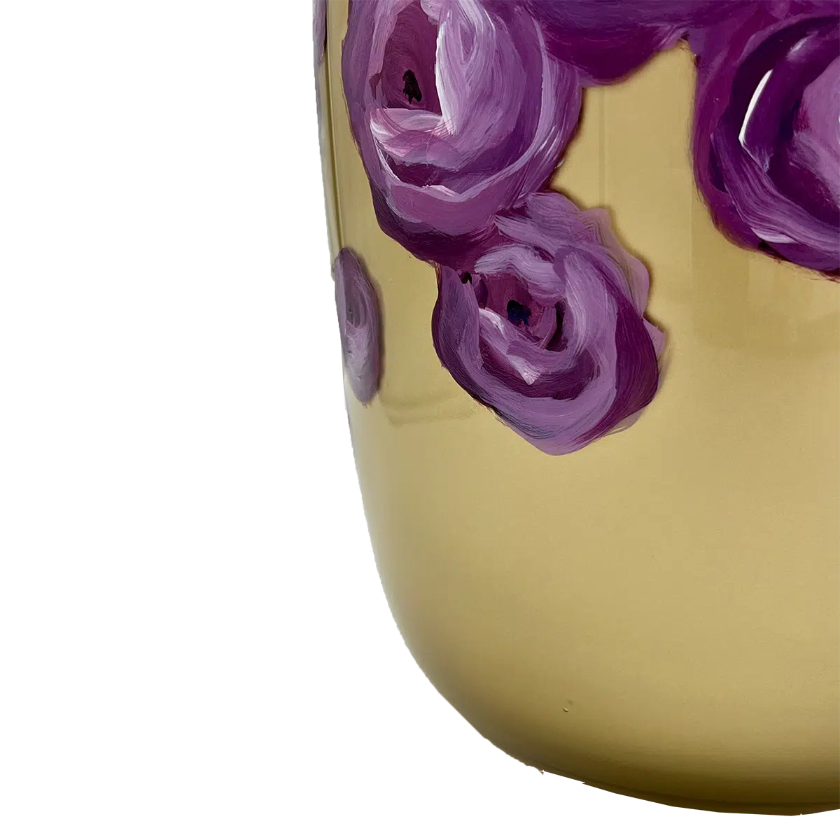 Vaas| Pink Roses on Gold