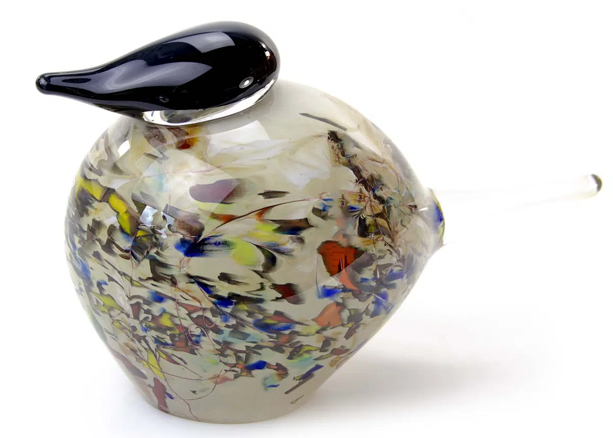 Glas | Vogel Bontgekleurd