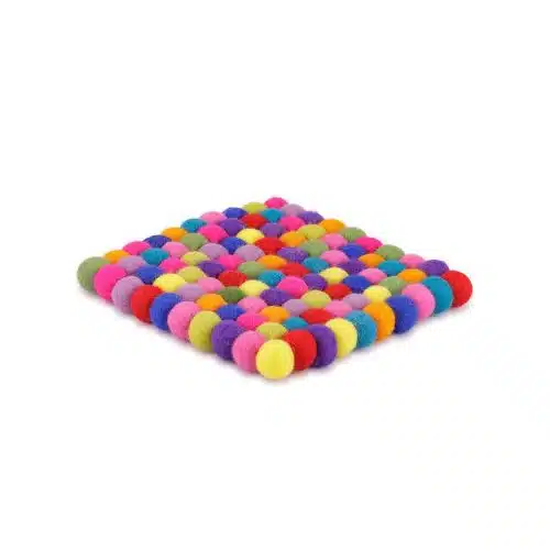 Onderzetters Vilt 10 cm | multicolour