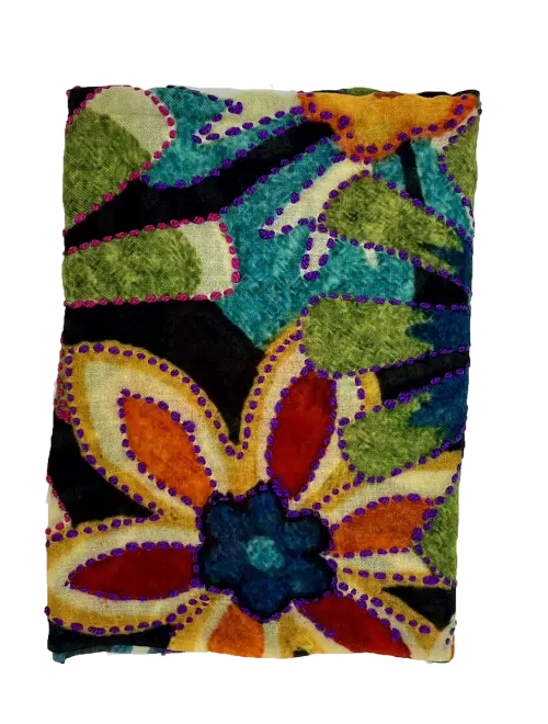Sjaal Kleurexplosie met Bloemen / Stich Nature